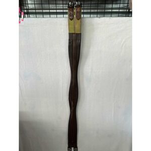 Ritequest Brown Leather English Girth with Elastic Size 48 Equestrian Tack